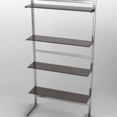 Пристенная торговая система Bazic №16 без задней стенки (1200мм), Дуб Венге