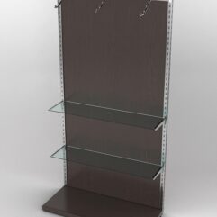 Пристенная торговая система Bazic №6 с задней стенкой (1200мм), Дуб Венге