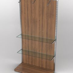 Пристенная торговая система Bazic №6 с задней стенкой (1200мм), Орех