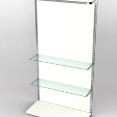 Пристенная торговая система Bazic №7 с задней стенкой (1200мм), Белый