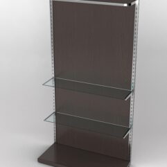 Пристенная торговая система Bazic №7 с задней стенкой (1200мм), Дуб Венге