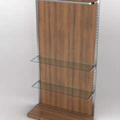 Пристенная торговая система Bazic №7 с задней стенкой (1200мм), Орех