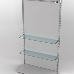 Пристенная торговая система Bazic №7 с задней стенкой (1200мм), Серый