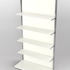 Пристенная торговая система Bazic №8 с задней стенкой (1200мм), Белый