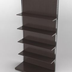 Пристенная торговая система Bazic №8 с задней стенкой (1200мм), Дуб Венге