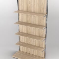 Пристенная торговая система Bazic №8 с задней стенкой (1200мм), Дуб Сонома