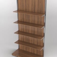 Пристенная торговая система Bazic №8 с задней стенкой (1200мм), Орех