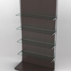 Пристенная торговая система Bazic №9 с задней стенкой (1200мм), Дуб Венге