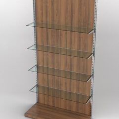 Пристенная торговая система Bazic №9 с задней стенкой (1200мм), Орех