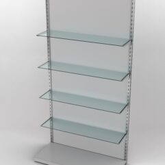 Пристенная торговая система Bazic №9 с задней стенкой (1200мм), Серый