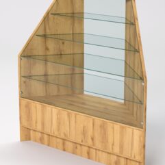 Прилавок АЛМАЗ №2 угловой, Дуб Золотистый