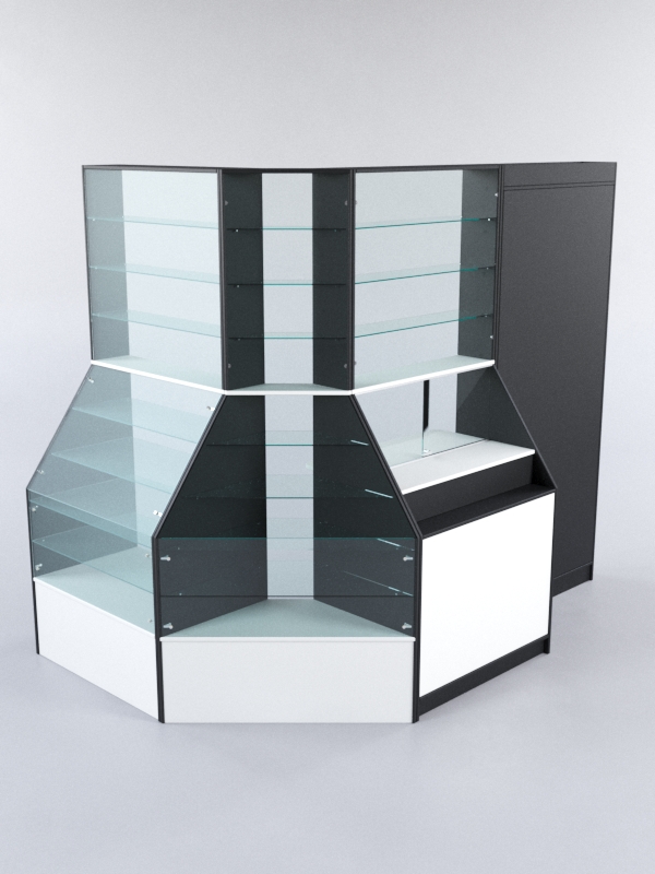 Павильон АЛМАЗ №7, Черный+Белый