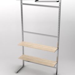 Пристенная торговая система Bazic №10 без задней стенки (1200мм), Дуб Сонома