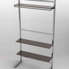 Пристенная торговая система Bazic №11 без задней стенки (1200мм), Дуб Венге