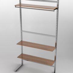 Пристенная торговая система Bazic №11 без задней стенки (1200мм), Орех