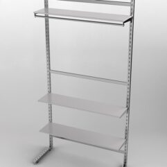 Пристенная торговая система Bazic №11 без задней стенки (1200мм), Серый