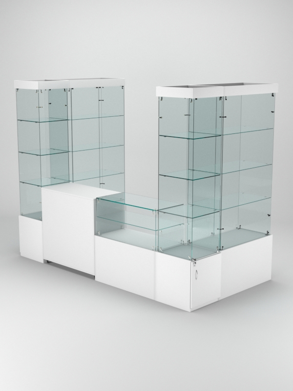 Павильон торговый Истра пристенный №7а, Белый