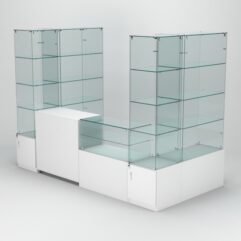 Павильон торговый Истра пристенный №7б, Белый