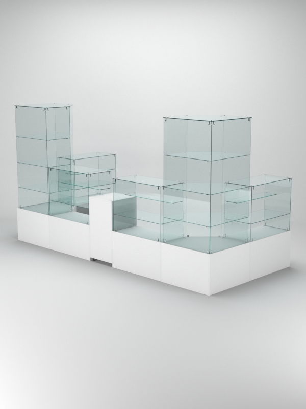 Павильон торговый Истра пристенный №8а, Белый