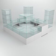 Павильон торговый Истра островной №2б, Серый