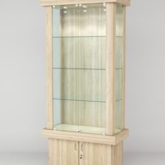 Витрина ЭЛИТА №4-1 (задняя стенка - ДСП), Дуб Сонома