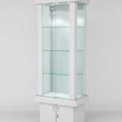 Витрина ЭЛИТА №7-1 (задняя стенка - ДСП), Серый