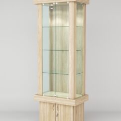 Витрина ЭЛИТА №7-1 (задняя стенка - ДСП), Дуб Сонома