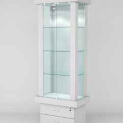 Витрина ЭЛИТА №7-2 (задняя стенка - ДСП), Серый