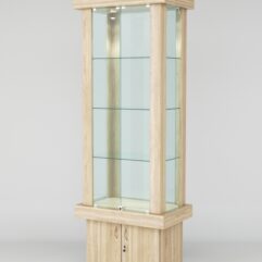 Витрина ЭЛИТА №8-1 (задняя стенка - стекло), Дуб Сонома