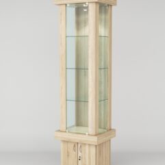 Витрина ЭЛИТА №10-1 (задняя стенка - ДСП), Дуб Сонома