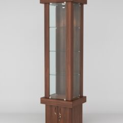 Витрина ЭЛИТА №10-1 (задняя стенка - ДСП), Орех