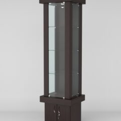 Витрина ЭЛИТА №10-1 (задняя стенка - ДСП), Дуб Венге