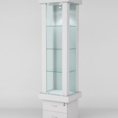 Витрина ЭЛИТА №10-2 (задняя стенка - ДСП), Серый