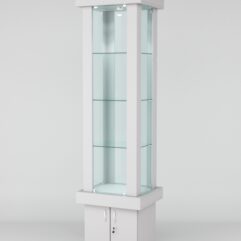 Витрина ЭЛИТА №11-1 (задняя стенка - стекло), Серый