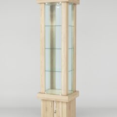 Витрина ЭЛИТА №11-1 (задняя стенка - стекло), Дуб Сонома