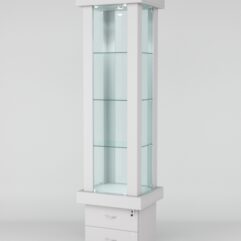 Витрина ЭЛИТА №11-2 (задняя стенка - стекло), Серый