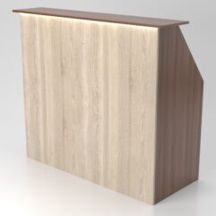 Ресепшн №37 с диодной подсветкой, Орех