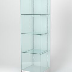 Витрина АСТЕРИЯ ХИТ ПРОДАЖ №1 (с дверкой, задняя стенка - ДСП), Серый