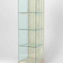 Витрина АСТЕРИЯ ХИТ ПРОДАЖ №1 (с дверкой, задняя стенка - ДСП), Дуб Сонома