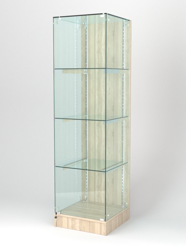 Витрина АСТЕРИЯ ХИТ ПРОДАЖ №1 (с дверкой, задняя стенка - ДСП), Дуб Сонома