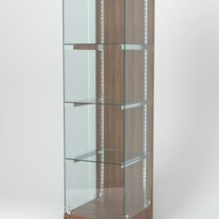 Витрина АСТЕРИЯ ХИТ ПРОДАЖ №1 (с дверкой, задняя стенка - ДСП), Орех