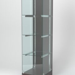 Витрина АСТЕРИЯ ХИТ ПРОДАЖ №1 (с дверкой, задняя стенка - ДСП), Дуб Венге