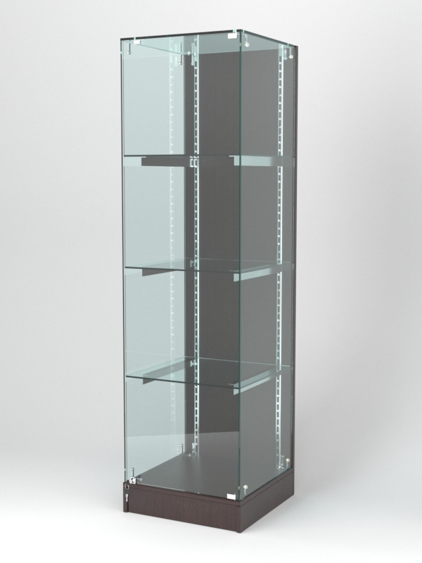 Витрина АСТЕРИЯ ХИТ ПРОДАЖ №1 (с дверкой, задняя стенка - ДСП), Дуб Венге