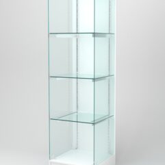 Витрина АСТЕРИЯ ХИТ ПРОДАЖ №2 (без дверки, задняя стенка - ДСП), Белый