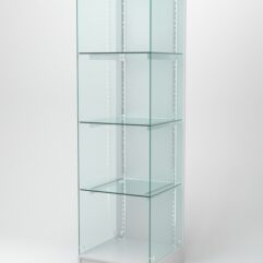 Витрина АСТЕРИЯ ХИТ ПРОДАЖ №2 (без дверки, задняя стенка - ДСП), Серый