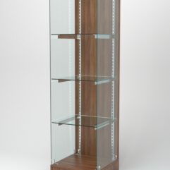 Витрина АСТЕРИЯ ХИТ ПРОДАЖ №2 (без дверки, задняя стенка - ДСП), Орех