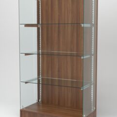 Витрина АСТЕРИЯ ХИТ ПРОДАЖ №6 (без дверок, задняя стенка - ДСП), Орех