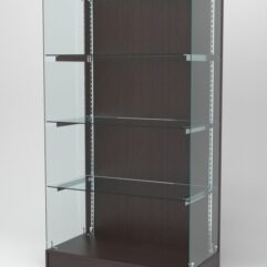 Витрина АСТЕРИЯ ХИТ ПРОДАЖ №6 (без дверок, задняя стенка - ДСП), Дуб Венге