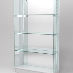 Витрина АСТЕРИЯ ХИТ ПРОДАЖ №12 (без дверок, задняя стенка - зеркало), Серый