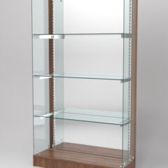 Витрина АСТЕРИЯ ХИТ ПРОДАЖ №12 (без дверок, задняя стенка - зеркало), Орех